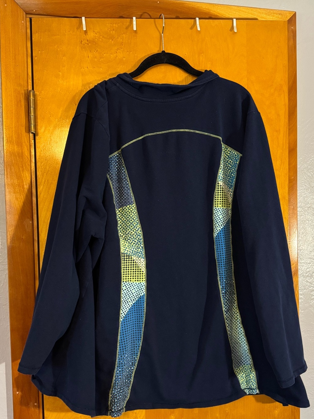 Catherines Navy Jacket with Lime-Green Trim - Picture 2 of 5